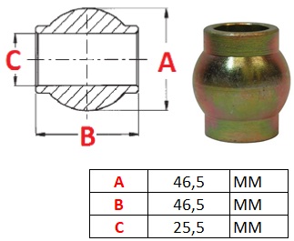 ORTAKOL AII CAT 2 46.50 * D25.5 * U46.5